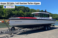 Axopar 28 Cabin | Vanclaes Trailer slippen