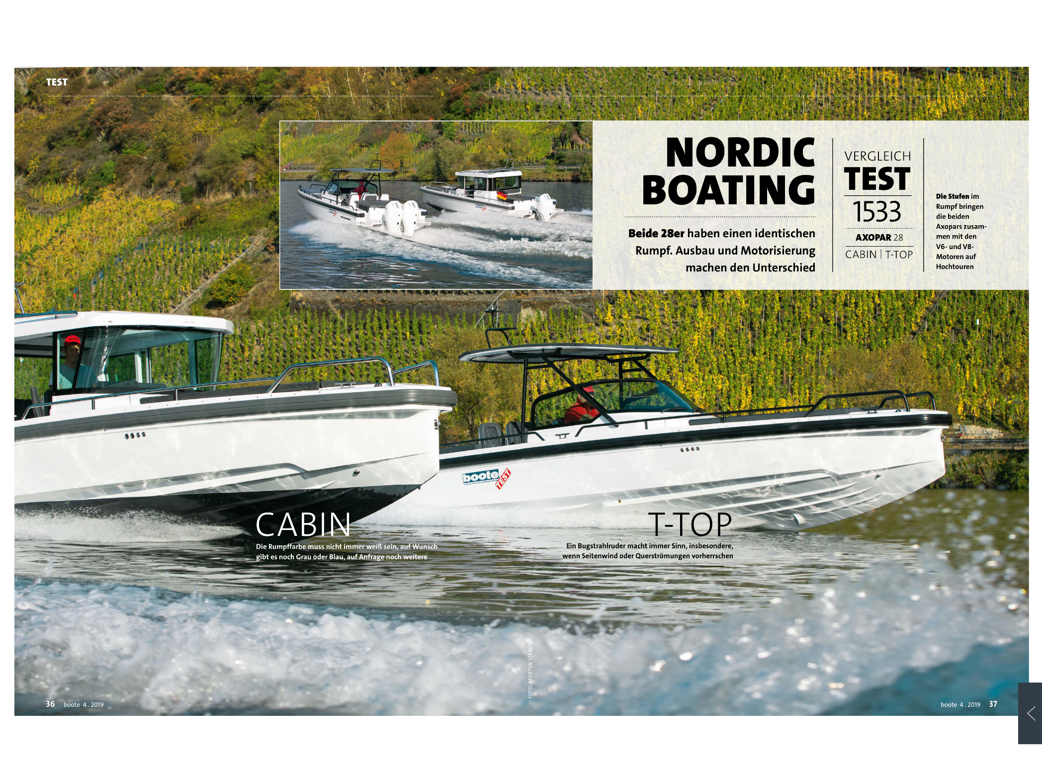 Boote Test: Axopar 28 vs 28 T-Top 04/2018