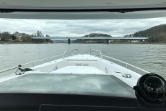 Probefahrt Axopar 37 Cabin auf dem Rhein bei Koblenz